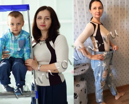 Ирина, 41 год, до-после