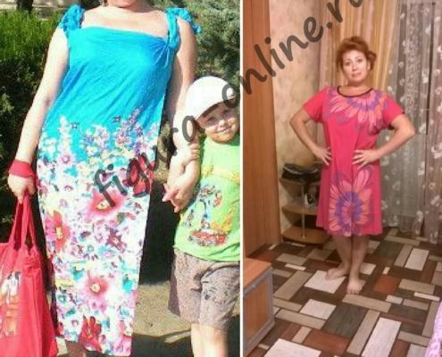 Лариса, 44 года, до-после